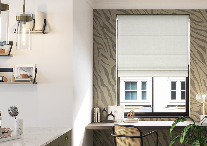 Tarbert, Egret - Motorised Roman Blind - Image 3